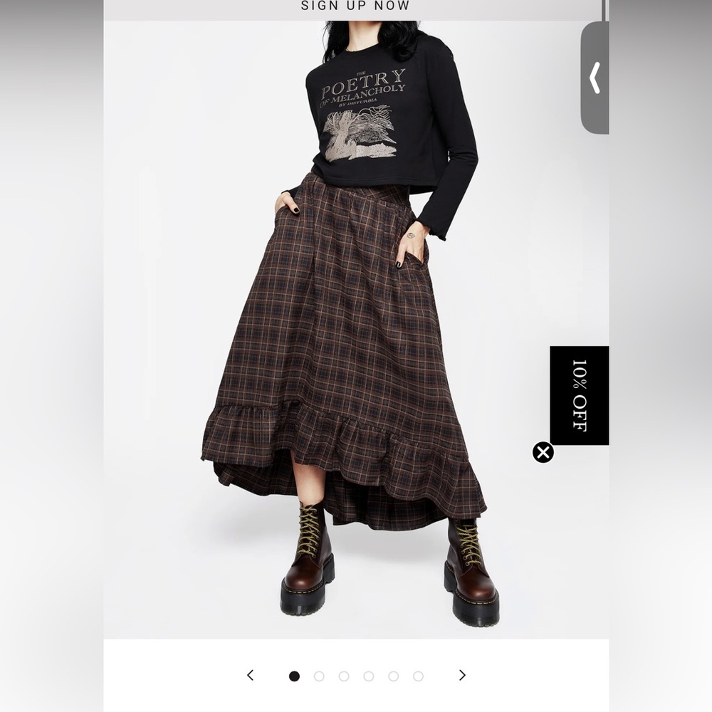 Like new - Disturbia plaid skirt - Sz 14 US